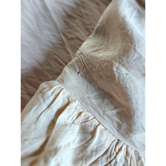 1930s Vintage Bias Cut Art Deco Floor Length Gown: Ruched Pink Taffeta Dress - Picture 13 of 14